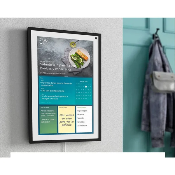 203502-1200-auto Amazon Echo Show 15 Asistente de Voz 15.6" Full HD, Alámbrico, Negro/Blanco