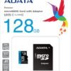 ADATA 128 GB Tarjeta de Memoria Micro SDXC con Adaptador Color Negro con Azul A1 (Clase 10)