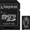 Kingston MicroSDXC Select Plus 128GB (Con Adaptador a SD) Clase 10, UHS-I, U1, V10 Lectura: 100MB/s (SDCS2/128GB)