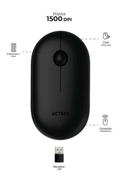 CP-ACTECK-AC-934091-f803bc MOUSE INALAMBRICO ACTECK (AC-934091)