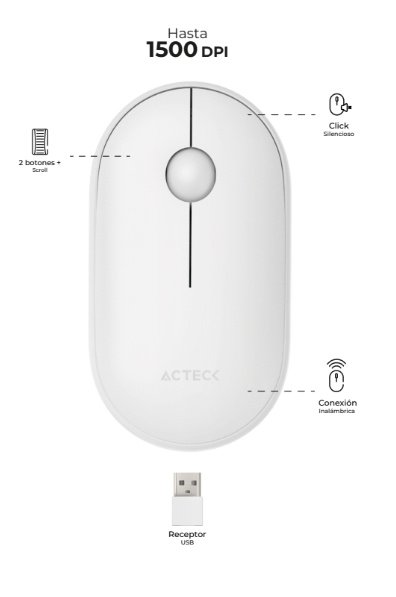 CP-ACTECK-AC-934114-636660 MOUSE INALAMBRICO ACTECK (AC-934114)