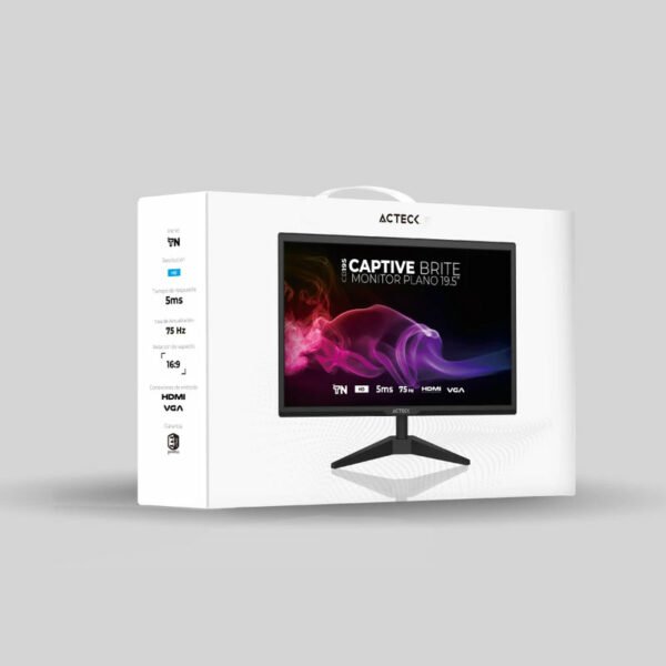 CP-ACTECK-AC-939409-a6a37e MONITOR 19.5" ACTECK (AC-939409) CAPTIVE BRITE CB195,1440*900,75HZ,1MS,NEGRO