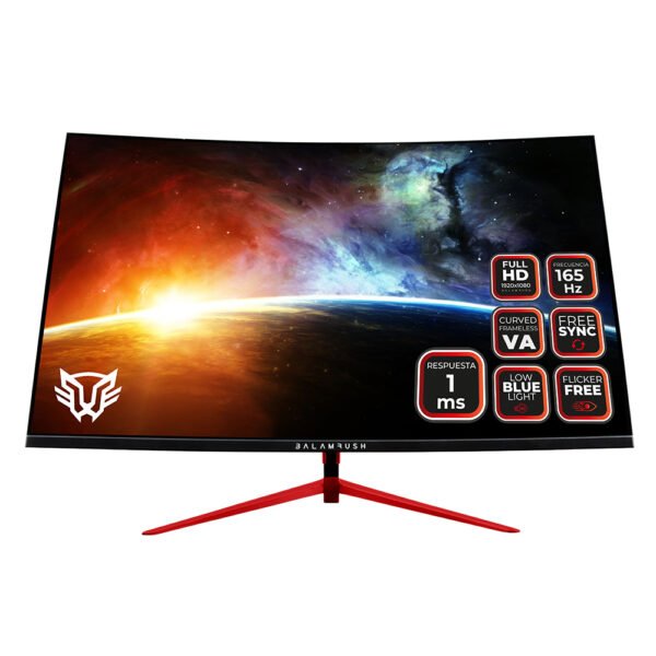 CP-BALAMRUSH-BR-932448-3630cb MONITOR 27" BALAM RUSH (BR-932448) MTX27C,EARTH,1920X1080,165HZ,HDMI,DISPLAYPORT+AUDIO+DC,CURVO,NEGR