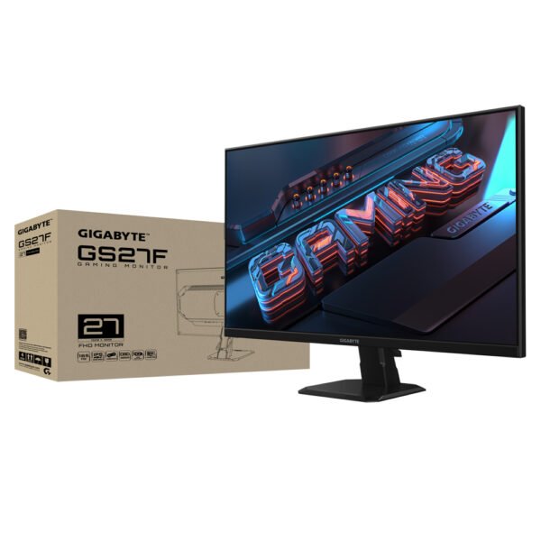 CP-GIGABYTE-GS27F-86d7e6 MONITOR LED GIGABYTE 27" (GS27F) GAMING, 1920X1080FHD,PLANO, 165HZ, 2*HDMI 2.0, DP, 1MS, FREESYNC