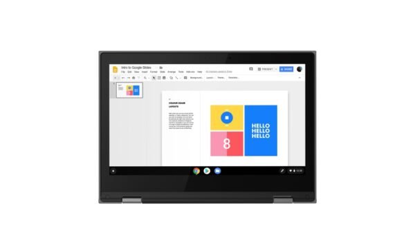 Lenovo 2 en 1 300e 11.6" HD, Intel Celeron N4000 1.10GHz, 4GB, 32GB, Chrome OS, Inglés, Negro
