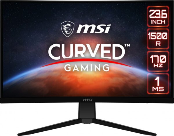 CP-MSI-G2422C-f83c01 MONITOR LED MSI 24" (G2422C) 1920X1080 FULL HD, CURVO, 180 HZ, 1MS, 2*HDMI, 1*DP