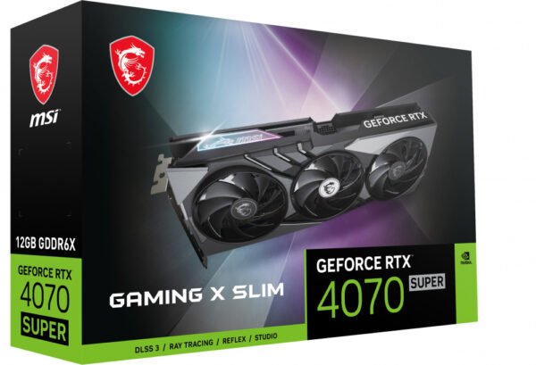 CP-MSI-GEFORCERTX4070SUPER12GGAMINGXSLIM-9ecc7f MSI GeForce RTX 4070 Super 12GB Gaming X Slim