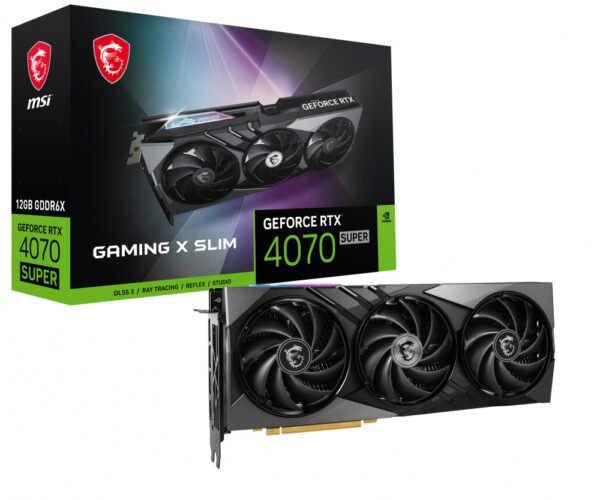 CP-MSI-GEFORCERTX4070SUPER12GGAMINGXSLIM-b953e8 MSI GeForce RTX 4070 Super 12GB Gaming X Slim