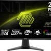 MONITOR LED MSI 27" (MAG 27C6F) 1920X1080 FULL HD,CURVO, 180 HZ, 1MS, 2*HDMI, 1*DP