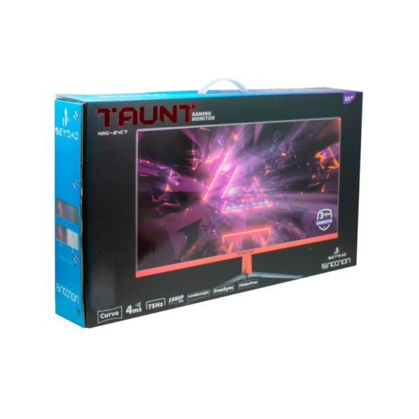 CP-NECNON-NBMG2412C7-3 MONITOR GAMING LED 23.8" NECNON (NMG-24C7-BL) 1920X1080,CURVO,FULL HD,HDMI,VGA,75HZ,4MS,BLANCO