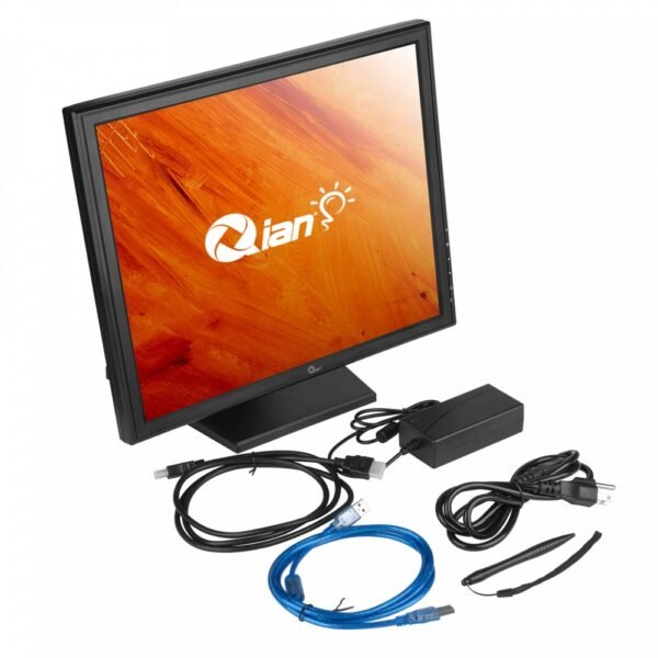 CP-QIAN-QPMT1701-6 MONITOR TOUCH 17" QIAN (QPM-T17-01) PANTALLA 5 PUNTOS, 1280X1024, 50HZ, VGA, HDMI,USB,PUNTO DE VENTA