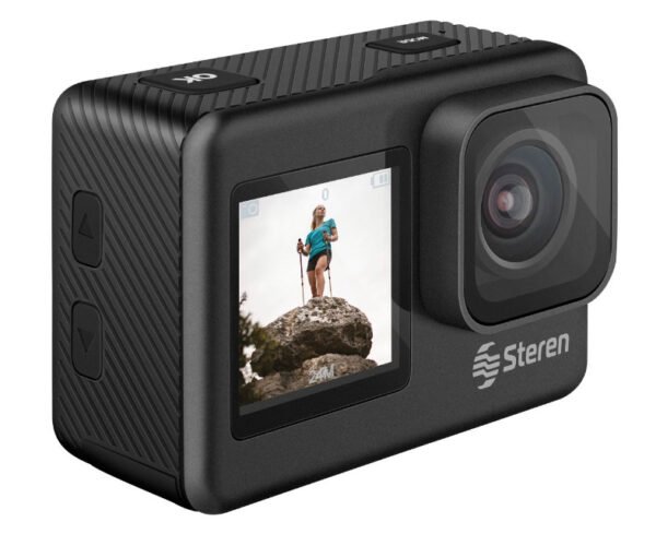 Cámara Deportiva Steren CAM-700, 4K Ultra HD, microSD, Negro