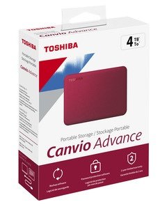 CP-TOSHIBA-HDTCA40ER3CA-5 Toshiba 4TB - Advance V10 Rojo, USB 3.2
