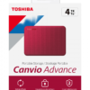 Toshiba 4TB - Advance V10 Rojo, USB 3.2