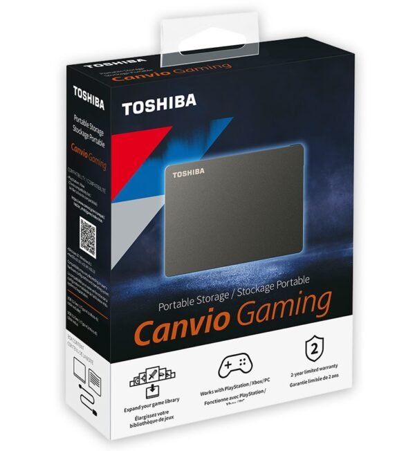 CP-TOSHIBA-HDTX140XK3CA-1 Toshiba 4TB - Canvio Gaming Negro, USB 3.2