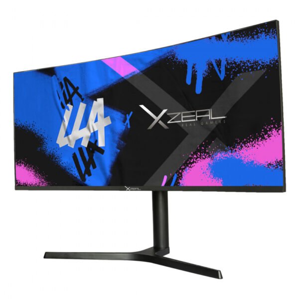 CP-XZEAL-XZMO341B-4 MONITOR LED XZEAL 34" (XZMO341B) XZ6010, CURVO, WQHD, 100HZ, 4MS, 1*DP, 1*HDMI, NEGRO