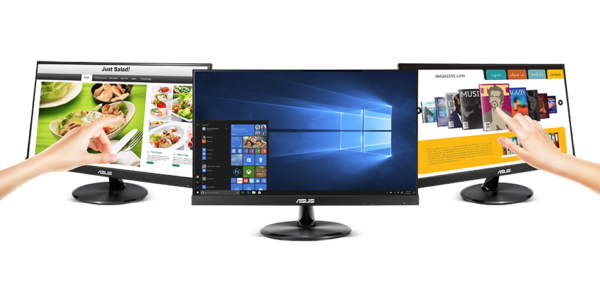 MONITOR TOUCH ASUS 21.5" (VT229H) 1920X1080 FHD,HDMI,VGA,MULTITACTIL 10 PUNTOS,CON BOCINAS (2X1.5W)