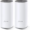TP-Link Deco Sistema WiFi Mesh (o en malla) para todo el hogar: alcanza hasta 867 Mbps, itinerancia sin interrupciones, cobertura de hasta 2800 pies cuadrados.Funciona con Alexa.Blanco(Deco E4 2 Pack)