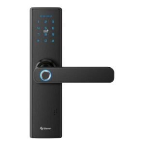 Steren Cerradura Inteligente con Teclado Touch y Lector de Huella, hasta 300 Usuarios