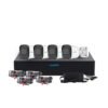 Uniarch Ki de Vigilancia KIT-104F de 4 Cámaras CCTV Bullet y 6 Canales con Grabadora